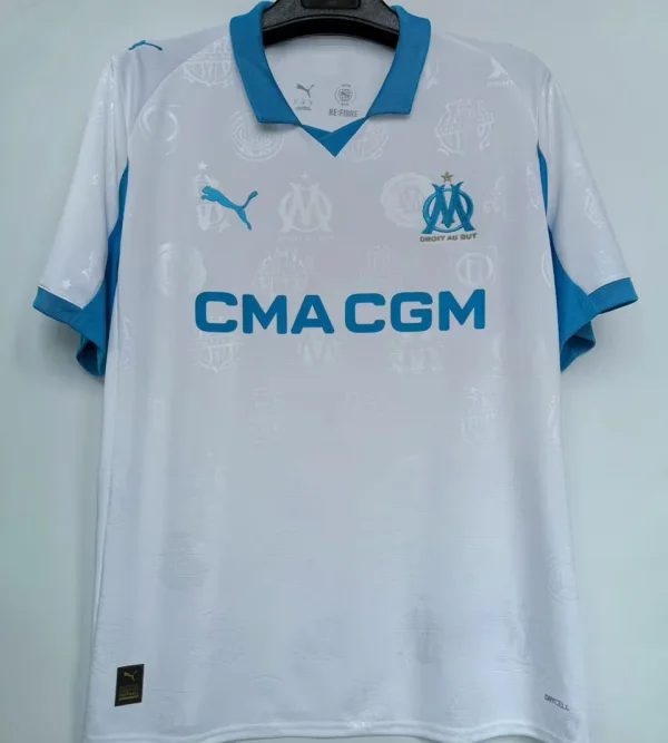 2025/26 MS 1:1 Quality Home White Fans Soccer Jersey