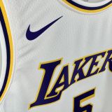 Lakers AYTON #5 White NBA Jersey