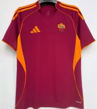 2025/26 Roma 1:1 Quality Home Red Fans Soccer Jersey