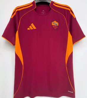 2025/26 Roma 1:1 Quality Home Red Fans Soccer Jersey