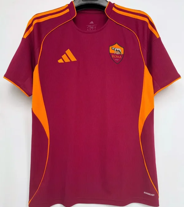 2025/26 Roma 1:1 Quality Home Red Fans Soccer Jersey