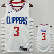 Clippers PAUL #3 White NBA Jersey