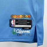 2025 Clippers PAUL #3 Blue City Edition NBA Jersey