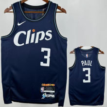 Clippers PAUL #3 Sapphire Blue City Edition NBA Jersey