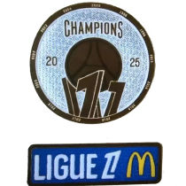 CHAMPIONS 2025 LIGUE 1 Patch 法甲巴黎冠军章 You can buy it alone OR tell us which jersey to print it on  You can buy it alone OR tell us which jersey to print it on