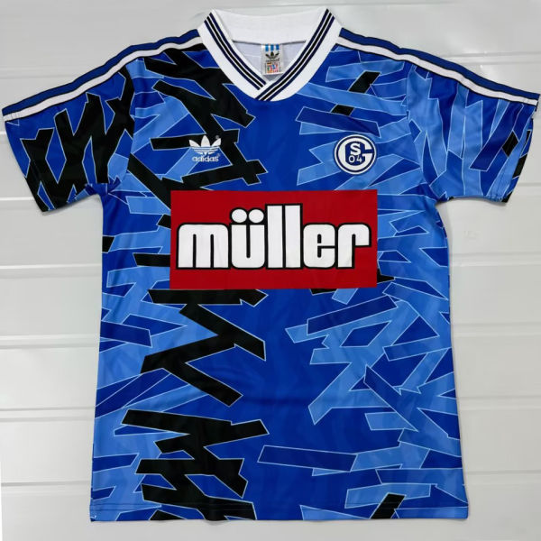 1993/1994 Schalke 04 Home Blue Retro Soccer Jersey