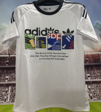 2025/26 AD White Retro Style Fans Soccer Jersey
