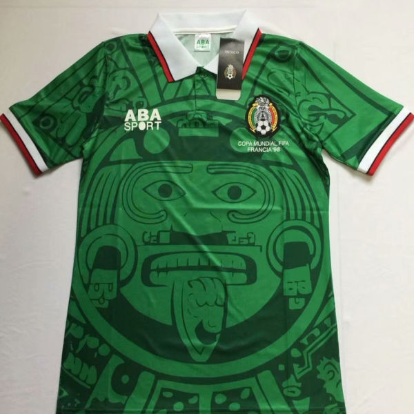1998 Mexico Home Retro Soccer Jersey