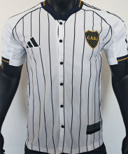 2025/26 Boca White Baseball Player Version T-Shirt  硅胶版
