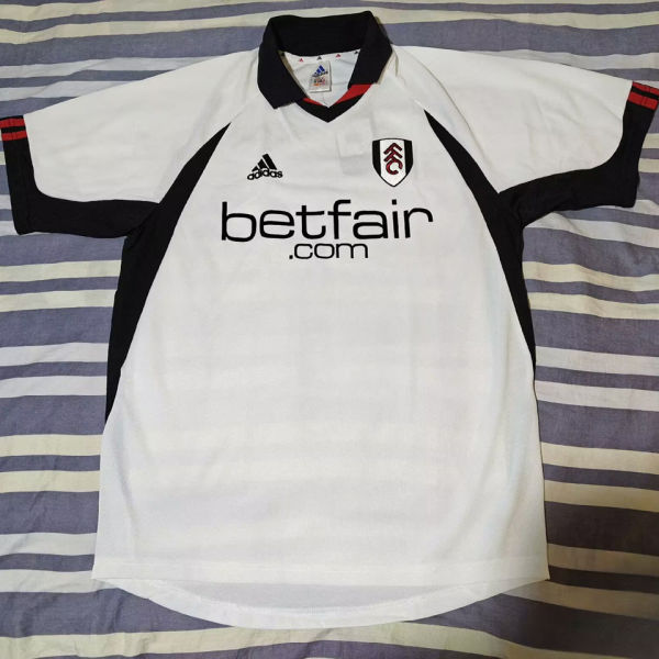 2002/2003 Fulham Home White Retro Soccer Jersey