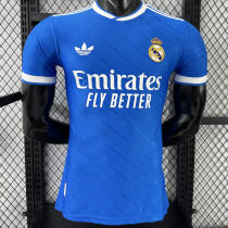 2025/26 RM Third Blue Player Version Soccer Jersey 有歪纹