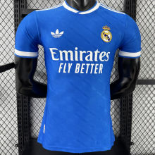 2025/26 RM Third Blue Player Version Soccer Jersey 有歪纹