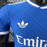 2025/26 RM Third Blue Player Version Soccer Jersey 有歪纹