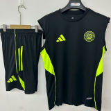 2025/26 Celtic Black Vest Training Jersey (A Set)
