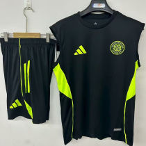 2025/26 Celtic Black Vest Training Jersey (A Set)