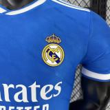 2025/26 RM Third Blue Player Version Soccer Jersey 有歪纹