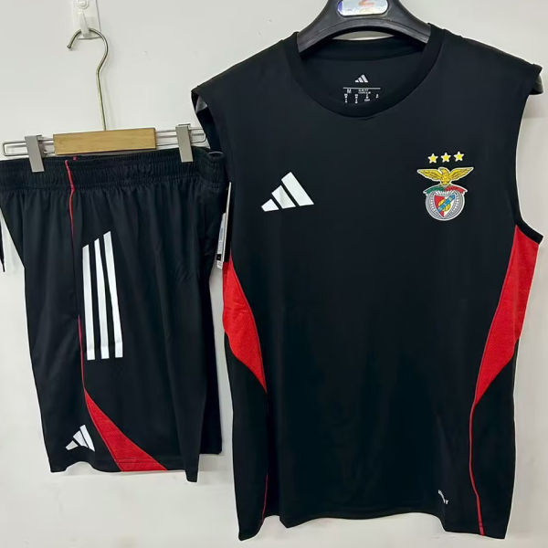 2025/26 Benfica Black Vest Training Jersey (A Set)