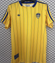 2025/26 Leeds United Retro Style Yellow Fans Soccer Jersey