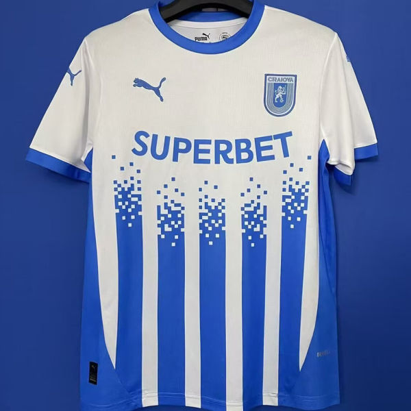 2025/26 CS Universitatea Craiova Home Fans Soccer Jersey 罗马尼亚 克拉约瓦大学