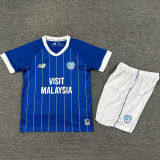 2025/26 Cardiff City Home Blue Kids Soccer Jersey