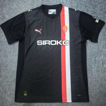 2025/26 Gijon Home Red White Fans Soccer Jersey 希洪竞技