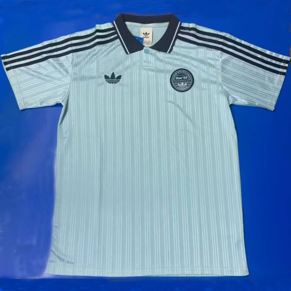 2025/26 AD x OASIS Blue Retro Style Fans Soccer Jersey