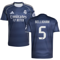 BELLINGHAM #5 RM 1:1 Quality Away Fans Soccer Jersey 2025/26（UCL Font) ★★
