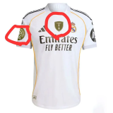 BELLINGHAM #5 RM Home 1:1 Quality White Fans Soccer Jersey 2025/26（UCL Font) ★★
