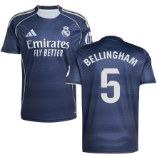 BELLINGHAM #5 RM 1:1 Quality Away Fans Soccer Jersey 2025/26（Laliga Font) ★★