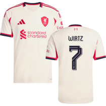 WIRTZ #7 LFC 1:1 Away Fans Jersey 2025/26 (UCL Font 欧冠字体 ) ★★