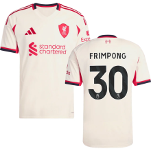 FRIMPONG #30 LFC 1:1 Away Fans Jersey 2025/26 (League Font 联赛字体 ) ★★