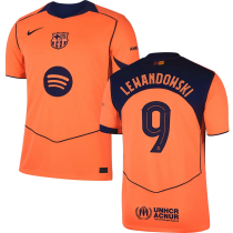 LEWANDOWSKI # 9 BA 1:1 Quality Third Fans Soccer Jersey 2025/26 (UCL Font 欧冠字体 有号下广告) ★★