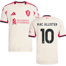 MAC ALLISTER #10 LFC 1:1 Away Fans Jersey 2025/26 (League Font 联赛字体 ) ★★