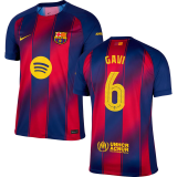 GAVI # 6 BA 1:1 Quality Home Fans Soccer Jersey 2025/26  (UCL Font 欧冠字体 有号下广告) ★★