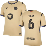 GAVI # 6 BA 1:1 Quality Away Fans Soccer Jersey 2025/26 (UCL Font 欧冠字体 有号下广告) ★★