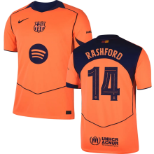 RASHFORD # 14 BA 1:1 Quality Third Fans Soccer Jersey 2025/26 (UCL Font 欧冠字体 有号下广告) ★★