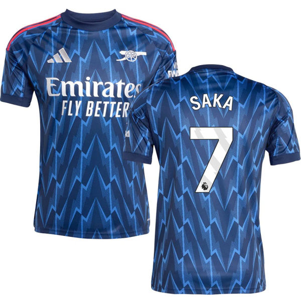 SAKA #7 ARS 1:1 Quality Away Fans Soccer Jersey 2025/26 (League Font 联赛字体 ) ★★