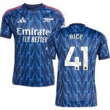 RICE #41 ARS 1:1 Quality Away Fans Soccer Jersey 2025/26 (League Font 联赛字体 ) ★★