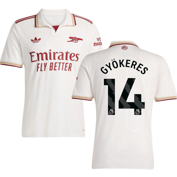 GYÖKERES #14 ARS 1:1 Quality Third Fans Soccer Jersey 2025/26 (League Font 联赛字体 ) ★★