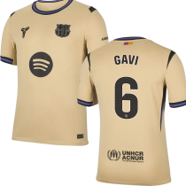 GAVI # 6 BA 1:1 Quality Away Fans Soccer Jersey 2025/26 (LaLiga Font 西甲字体 有号下广告) ★★