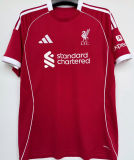 CHIESA #14 LFC 1:1 Home Red Fans Jersey 2025/26 (UCL Font 欧冠字体 ) ★★