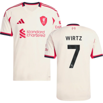 WIRTZ #7 LFC 1:1 Away Fans Jersey 2025/26 (League Font 联赛字体 ) ★★