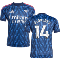 GYÖKERES #14 ARS 1:1 Quality Away Fans Soccer Jersey 2025/26 (League Font 联赛字体 ) ★★