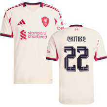 EKITIKE #22 LFC 1:1 Away Fans Jersey 2025/26 (UCL Font 欧冠字体 ) ★★