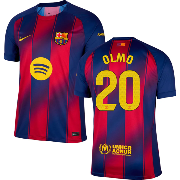 OLMO # 20 BA 1:1 Quality Home Fans Soccer Jersey 2025/26  (LaLiga Font 西甲字体 有号下广告) ★★
