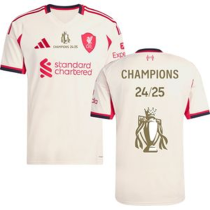 CHAMPIONS 24/25 + CHAMPIONS CUP LFC 1:1 Quality Away Fans Soccer Jersey 2025/26 ★★