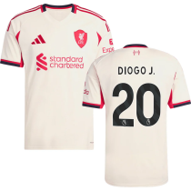 DIOGO J.  #20 LFC 1:1 Away Fans Jersey 2025/26 (League Font 联赛字体 ) ★★