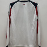 2025/26 AC Milan Away White Long Sleeve Fans Soccer Jersey
