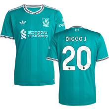 DIOGO J. #20 LFC 1:1 Quality Third Green Fans Soccer Jersey 2025/26 (League Font 联赛字体 ) ★★
