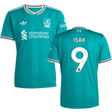 ISAK #9 LFC 1:1 Quality Third Green Fans Soccer Jersey 2025/26 (League Font 联赛字体 ) ★★